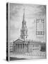 Church of St Martin-In-The-Fields, Westminster, London, C1730-null-Stretched Canvas