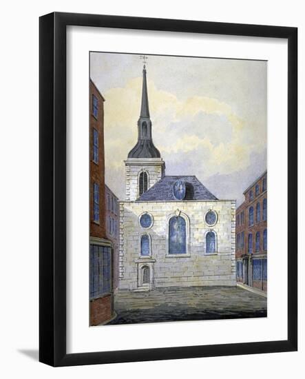 Church of St Mary Abchurch, City of London, C1815-William Pearson-Framed Giclee Print