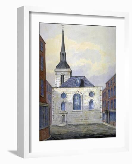 Church of St Mary Abchurch, City of London, C1815-William Pearson-Framed Giclee Print