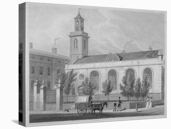 Church of St Mary Aldermanbury, City of London, 1830-R Acon-Stretched Canvas