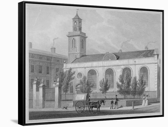 Church of St Mary Aldermanbury, City of London, 1830-R Acon-Framed Stretched Canvas