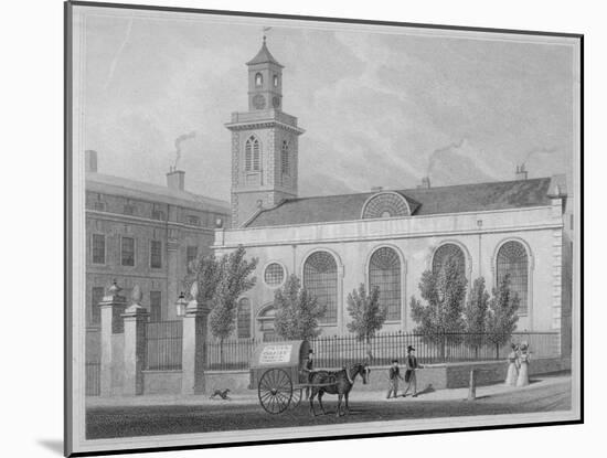 Church of St Mary Aldermanbury, City of London, 1830-R Acon-Mounted Giclee Print