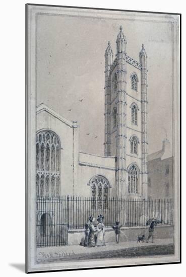 Church of St Mary Aldermary, City of London, 1830-Thomas Hosmer Shepherd-Mounted Giclee Print