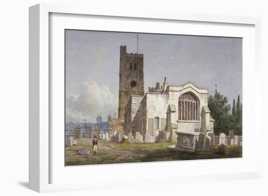 Church of St Mary at Lambeth, London, C1810-George Shepherd-Framed Giclee Print