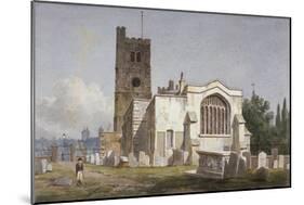 Church of St Mary at Lambeth, London, C1810-George Shepherd-Mounted Giclee Print