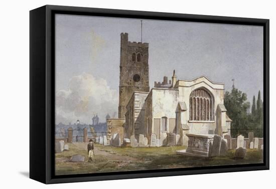 Church of St Mary at Lambeth, London, C1810-George Shepherd-Framed Stretched Canvas