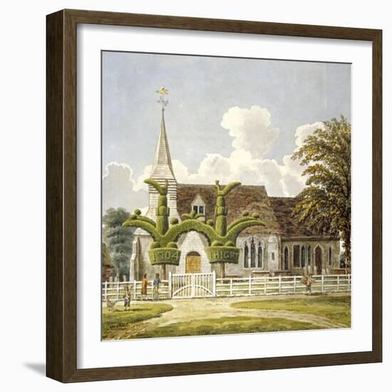 Church of St Mary, Bedfont, Middlesex, 1802-null-Framed Giclee Print