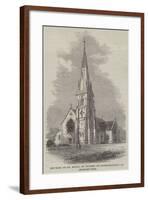 Church of St Mary, in Course of Construction at Hornsey-Rise-null-Framed Giclee Print