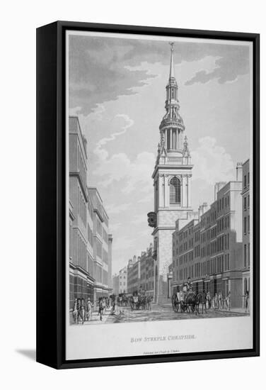 Church of St Mary-Le-Bow, Cheapside, City of London, 1798-Thomas Malton II-Framed Stretched Canvas