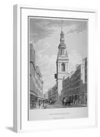 Church of St Mary-Le-Bow, Cheapside, City of London, 1798-Thomas Malton II-Framed Giclee Print