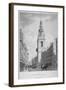 Church of St Mary-Le-Bow, Cheapside, City of London, 1798-Thomas Malton II-Framed Giclee Print