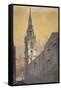 Church of St Mary Le Bow from Bow Churchyard, City of London, C1815-William Pearson-Framed Stretched Canvas