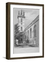 Church of St Mary Somerset, City of London, 1812-Joseph Skelton-Framed Giclee Print