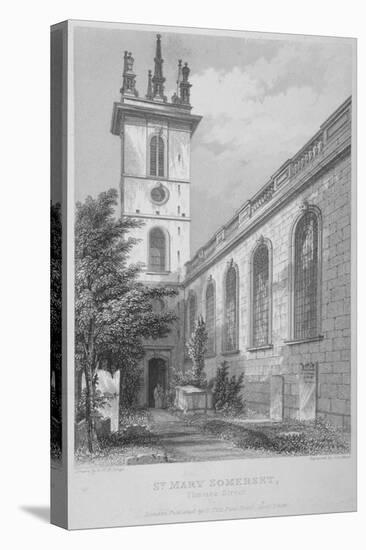 Church of St Mary Somerset, City of London, 1812-Joseph Skelton-Stretched Canvas