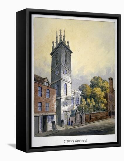 Church of St Mary Somerset, City of London, C1815-William Pearson-Framed Stretched Canvas