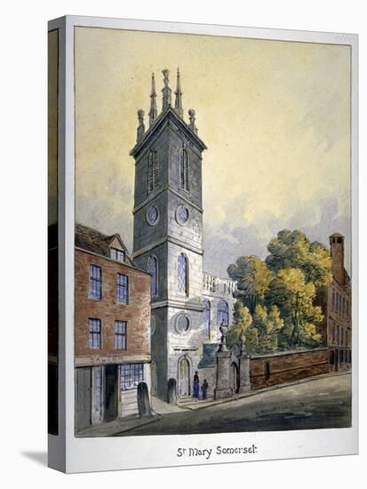 Church of St Mary Somerset, City of London, C1815-William Pearson-Stretched Canvas