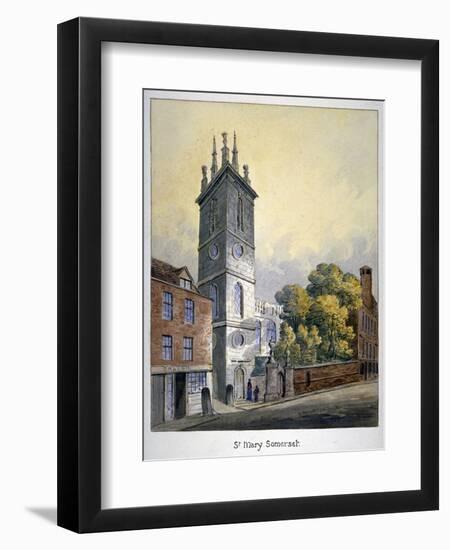 Church of St Mary Somerset, City of London, C1815-William Pearson-Framed Premium Giclee Print