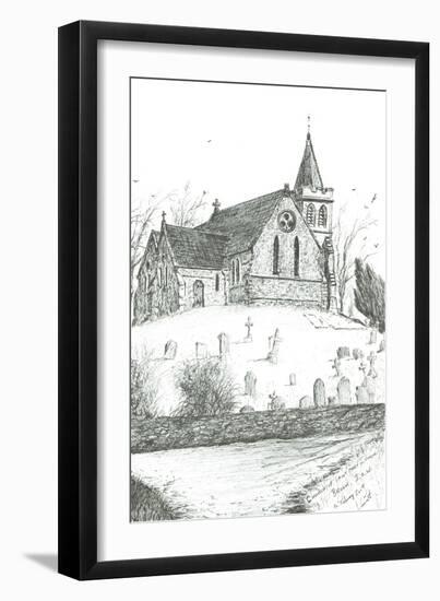Church of St Mary the Virgin,Brook,I.O.W., 2009-Vincent Alexander Booth-Framed Giclee Print