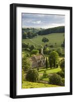 Church of St Mary the Virgin Surrounded by Beautiful Countryside, Lasborough in the Cotswolds-Adam Burton-Framed Premium Photographic Print