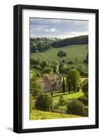 Church of St Mary the Virgin Surrounded by Beautiful Countryside, Lasborough in the Cotswolds-Adam Burton-Framed Photographic Print