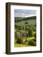 Church of St Mary the Virgin Surrounded by Beautiful Countryside, Lasborough in the Cotswolds-Adam Burton-Framed Photographic Print