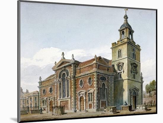 Church of St Mary, Whitechapel, London, 1811-John Coney-Mounted Giclee Print