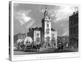 Church of St Mary, Whitechapel, London, 1831-J Tingle-Stretched Canvas