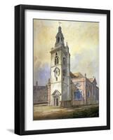 Church of St Mary, Whitechapel, London, C1815-William Pearson-Framed Giclee Print