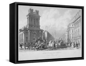 Church of St Mary Woolnoth, City of London, 1840-John Woods-Framed Stretched Canvas