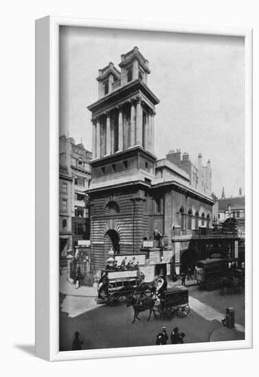 Church of St Mary Woolnoth, City of London, c1910 (1911)-Pictorial Agency-Framed Photographic Print