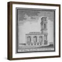 Church of St Mary Woolnoth from the North, City of London, 1770-null-Framed Giclee Print