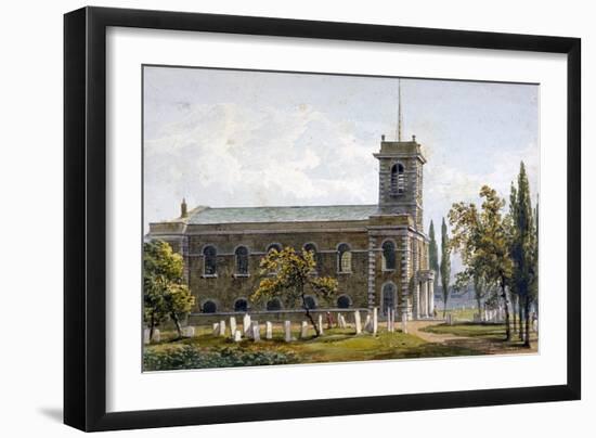 Church of St Matthew, Bethnal Green, London, 1817-George Shepherd-Framed Giclee Print