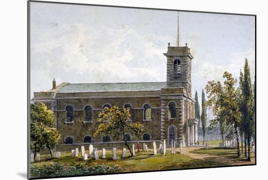 Church of St Matthew, Bethnal Green, London, 1817-George Shepherd-Mounted Giclee Print