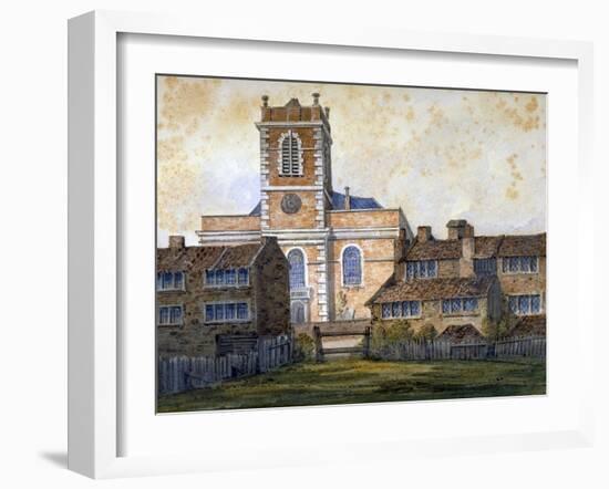 Church of St Matthew, Bethnal Green, London, C1815-William Pearson-Framed Giclee Print