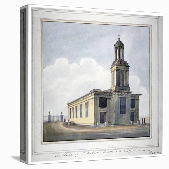 Church of St Matthew, Brixton, Lambeth, London, 1825-G Yates-Stretched Canvas