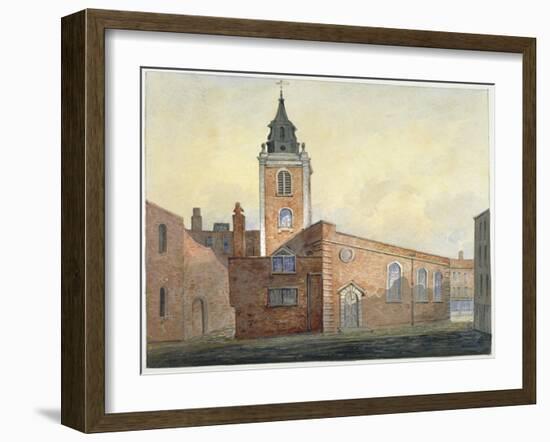 Church of St Michael Bassishaw, City of London, 1815-William Pearson-Framed Giclee Print