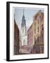 Church of St Michael, Crooked Lane and Part of Crooked Lane, City of London, C1815-John Coney-Framed Giclee Print