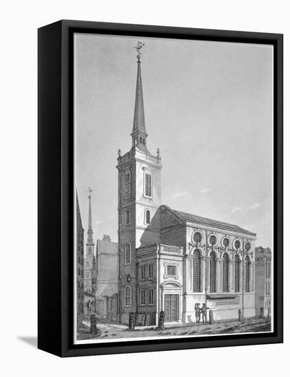 Church of St Michael, Queenhithe, City of London, 1812-Joseph Skelton-Framed Stretched Canvas