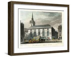 Church of St Michael Queenhithe, City of London, 1831-J Tingle-Framed Giclee Print