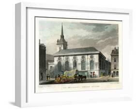 Church of St Michael Queenhithe, City of London, 1831-J Tingle-Framed Giclee Print