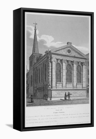 Church of St Michael, Wood Street, City of London, 1814-Joseph Skelton-Framed Stretched Canvas