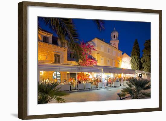 Church of St. Nicholas and Bars at Dusk-Frank Fell-Framed Photographic Print