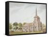 Church of St Nicholas, Chislehurst, Kent, C1780-null-Framed Stretched Canvas