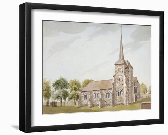 Church of St Nicholas, Chislehurst, Kent, C1780-null-Framed Giclee Print