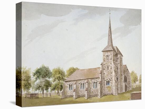 Church of St Nicholas, Chislehurst, Kent, C1780-null-Stretched Canvas
