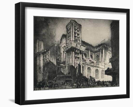 'Church of St Nicholas-du-Chardonnet', 1915-Frank Brangwyn-Framed Giclee Print