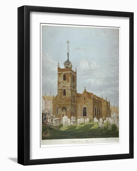 Church of St Paul, Shadwell, London, C1810-Francis Danby-Framed Giclee Print