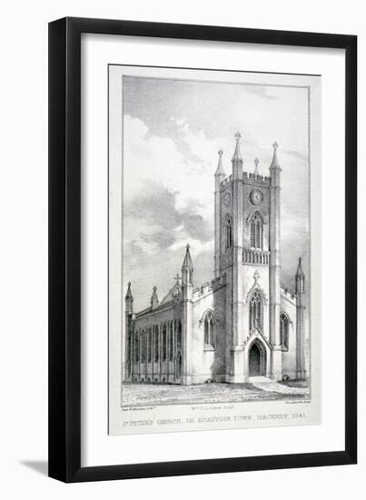 Church of St Peter De Beauvoir Town, Hackney, London, 1841-Dean and Munday-Framed Giclee Print