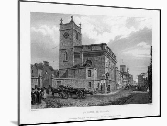 Church of St Peter Le Bailey, Oxford, 1835-John Le Keux-Mounted Giclee Print