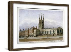 Church of St Sepulchre, Snow Hill, City of London, 1802-Valentine Davis-Framed Giclee Print